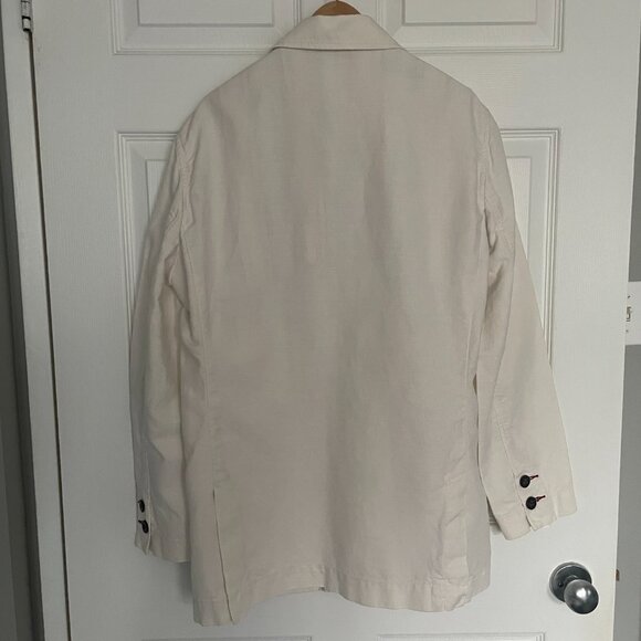 Men's Cotton/Linen Blend Sports Jacket Indigo Palms by Tommy Bahama - Picture 5 of 17